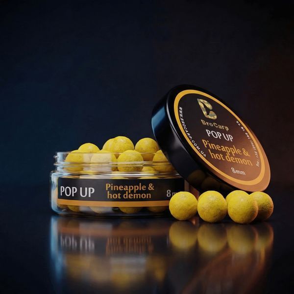 POP UP Ананас-хот демон 8 mm BC-PU-PINEHOT-8MM фото