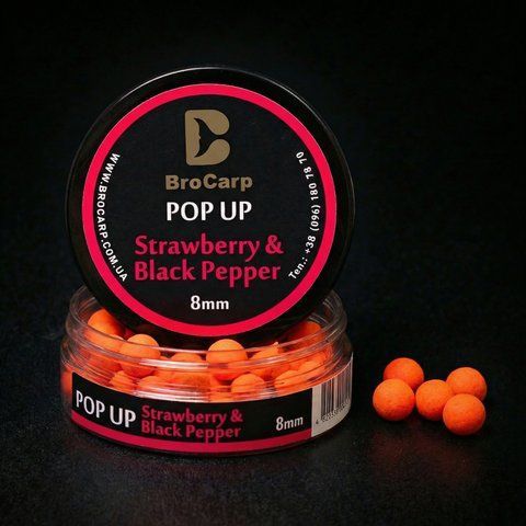 POP UP Strawberry-Black Pepper 6 mm